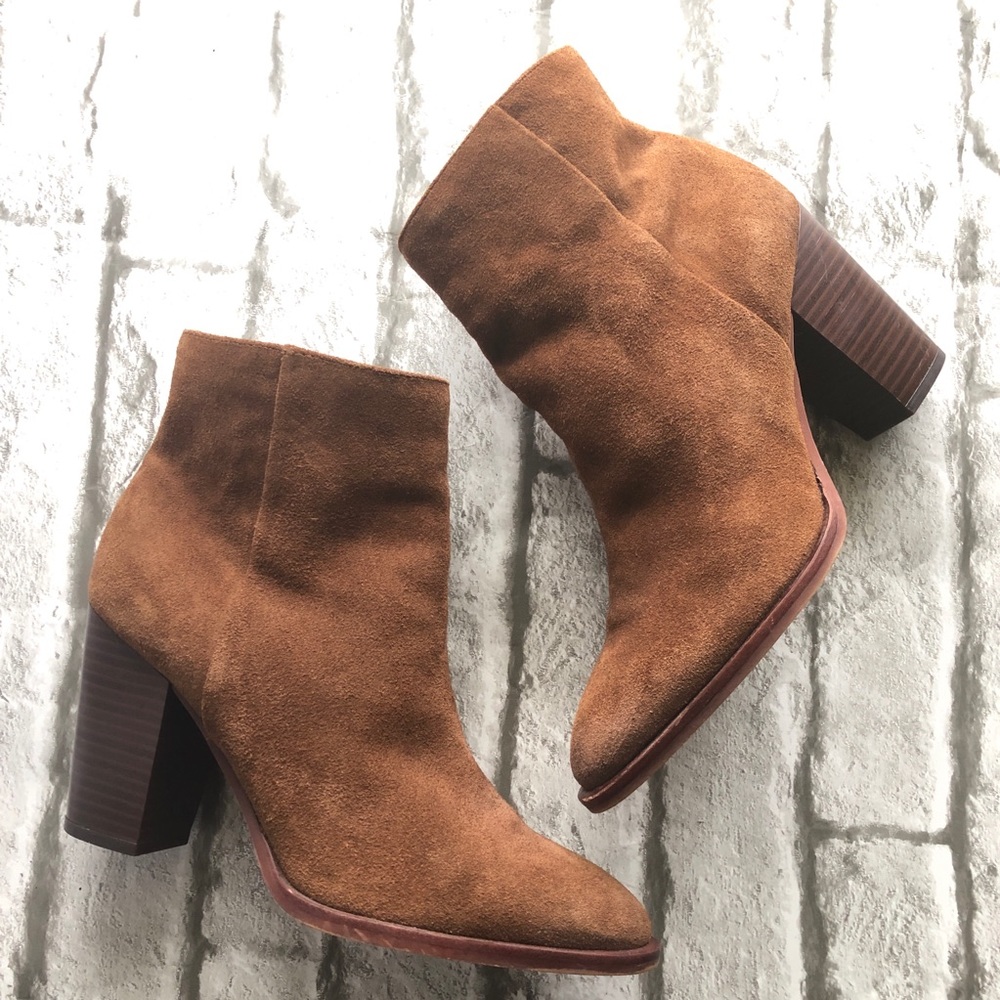 Sam Edelman Blake Leather Booties Size 8.5